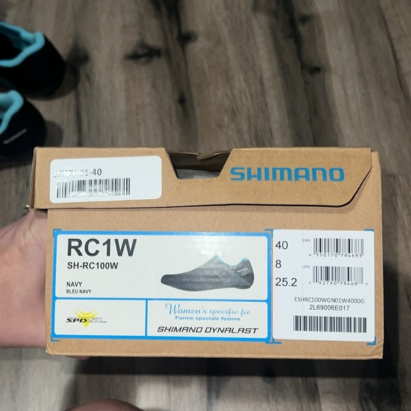 Shimano SH-RC100 Women's Navy Road Cycling Shoes size 40/8 - Picture 5 of 5